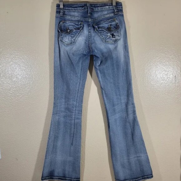 ❤️ Vigoss Low Rise Distressed Flare Jeans - Picture 5 of 5